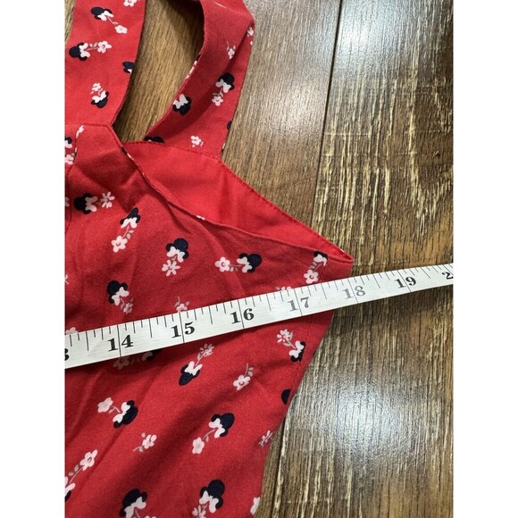 Minnie Mouse Sleeveless Dress Cutout Back 6 Vacation Disney Sundress - Picture 6 of 7